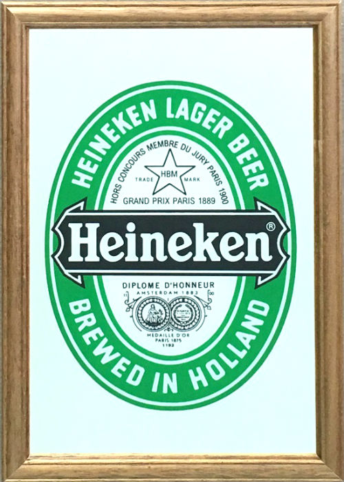 パブミラー(S)　 【Heineken(ハイネケン)】